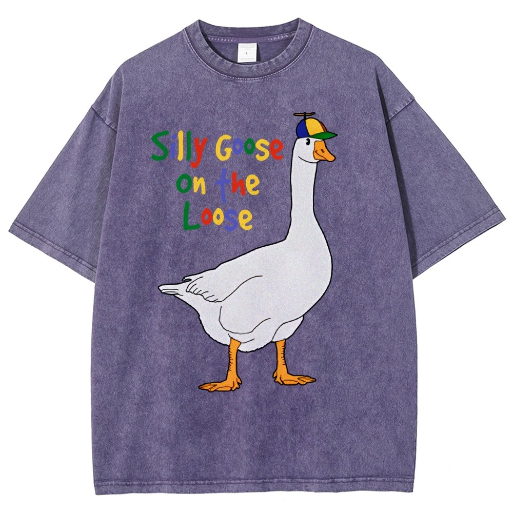 Silly Goose On The Loose Vintage Distressed T-shirt