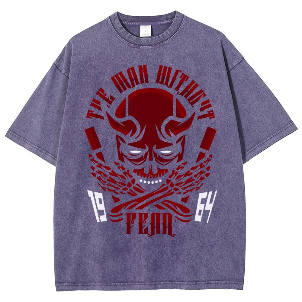 Devil Skull Vintage Distressed T-shirt
