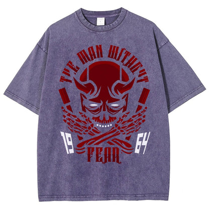 Devil Skull Vintage Distressed T-shirt