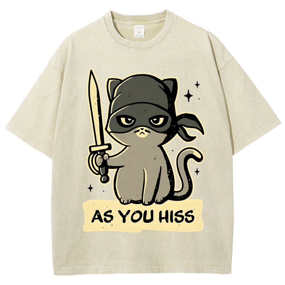 As You Hiss Vintage Distressed T-shirt