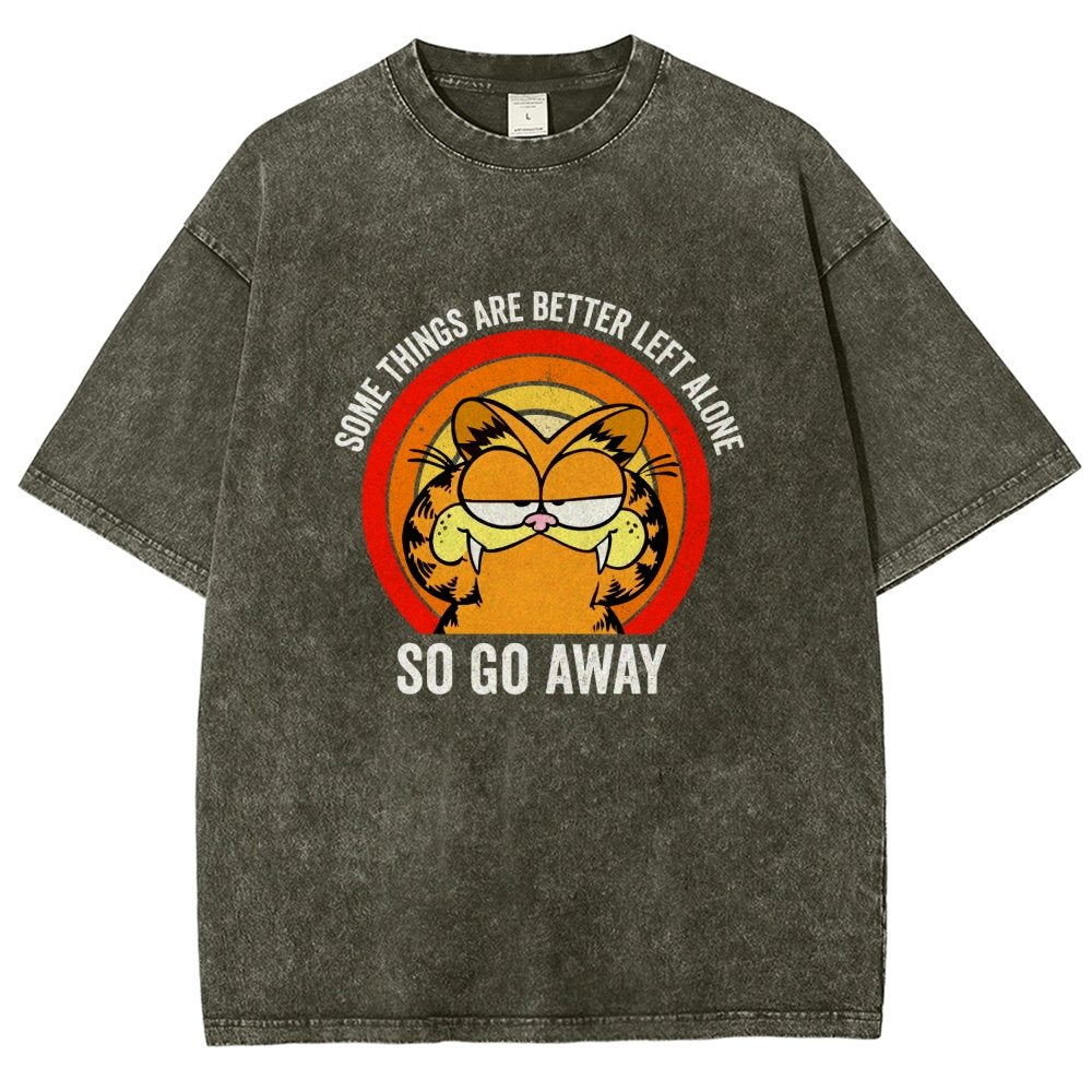 Some things are better leet alone Vintage Distressed T-shirt