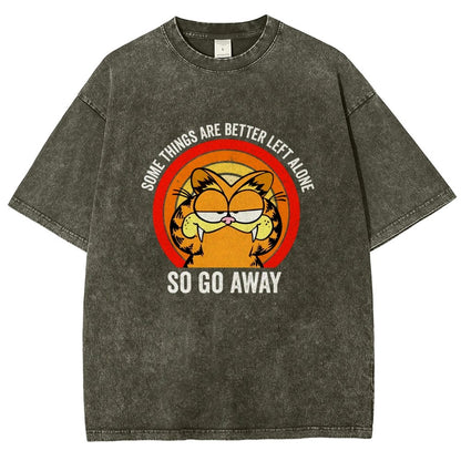 Some things are better leet alone Vintage Distressed T-shirt