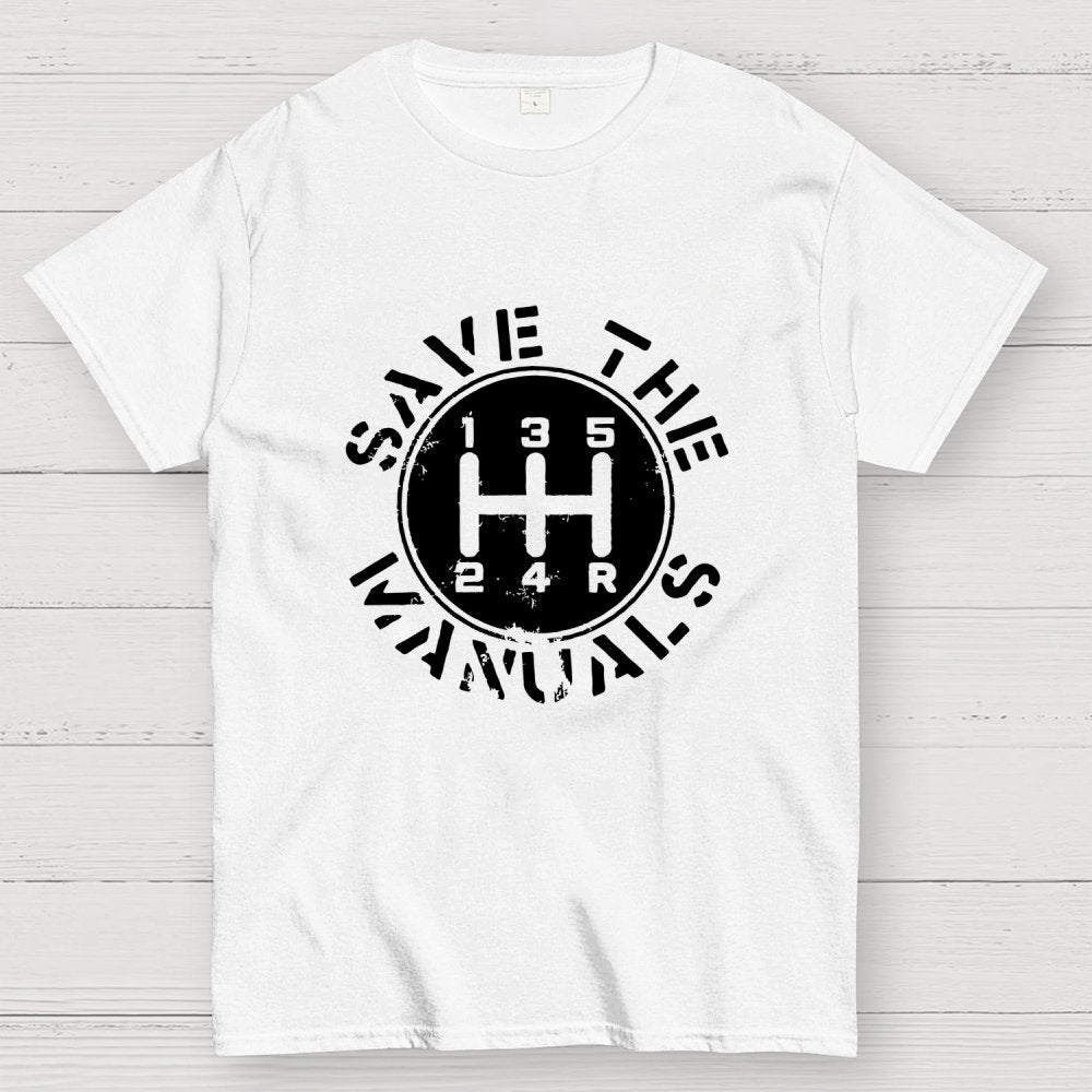 Save The Manuals Geek T-Shirt