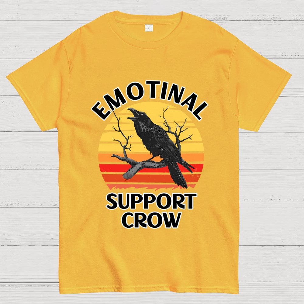 Emotional Support Crow Unisex Geek T-Shirt