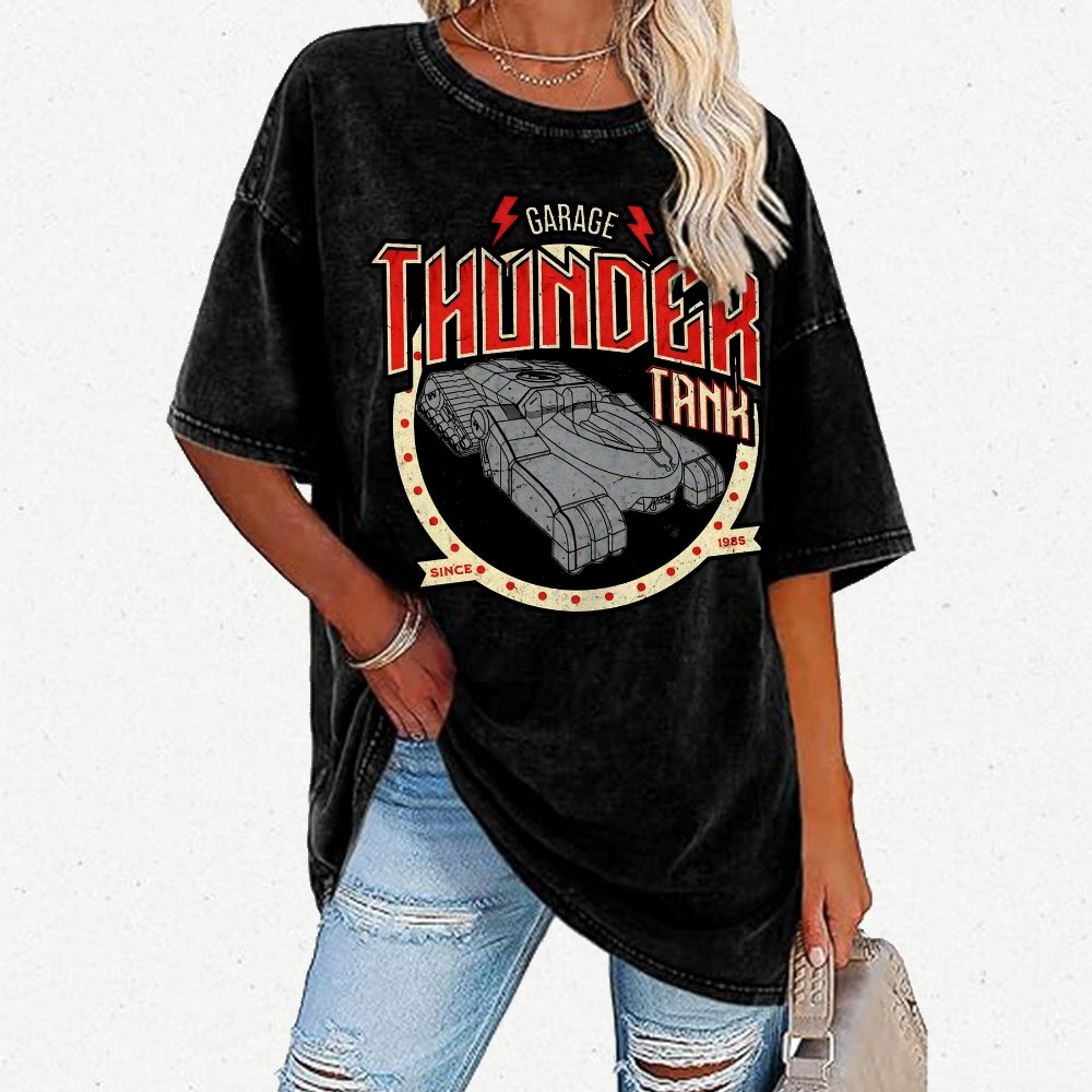 Thunder Tank Garage Buy Now Vintage Distressed T-shirt