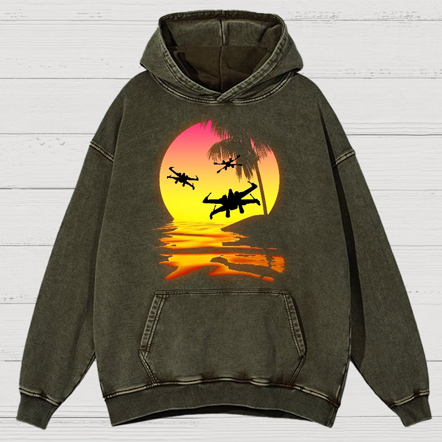 Put The Fighter Plane Next To It Vintage Distressed Hoodie