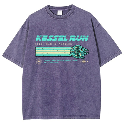 Retro Vintage Parsecs Vintage Distressed T-shirt
