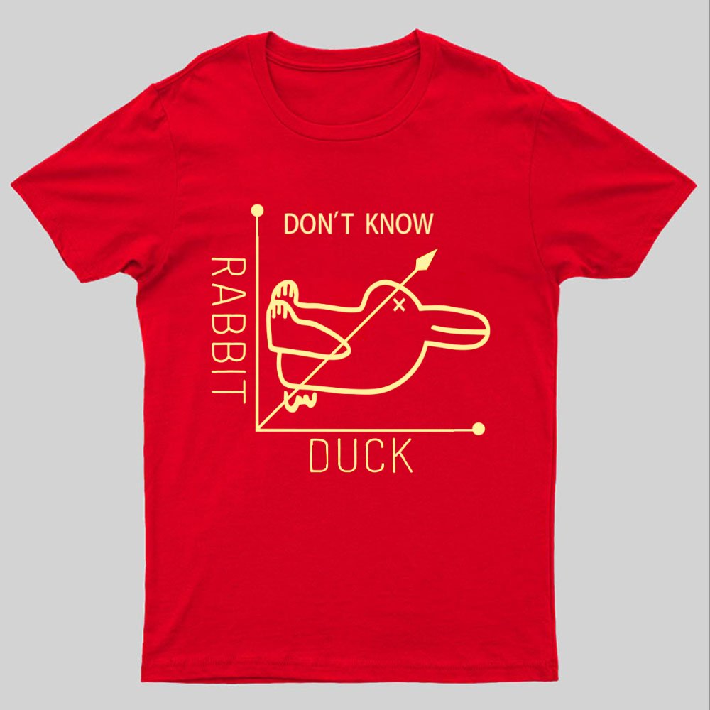 Rabbit or Duck - Don't know - Math Graph Geeky T-Shirt