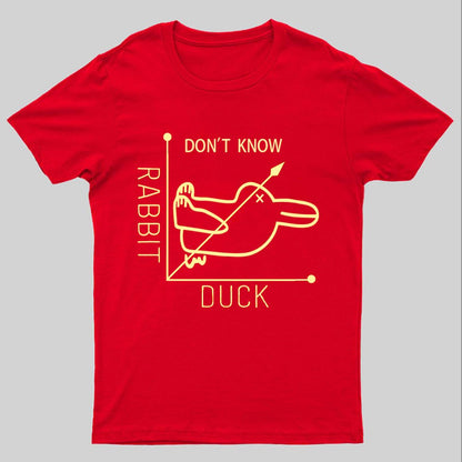 Rabbit or Duck - Don't know - Math Graph Geeky T-Shirt