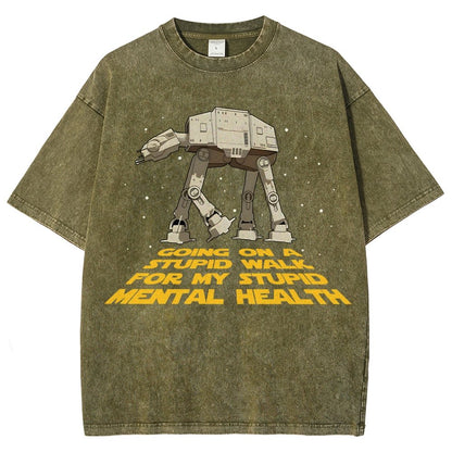 Galactic Wander Vintage Distressed T-shirt