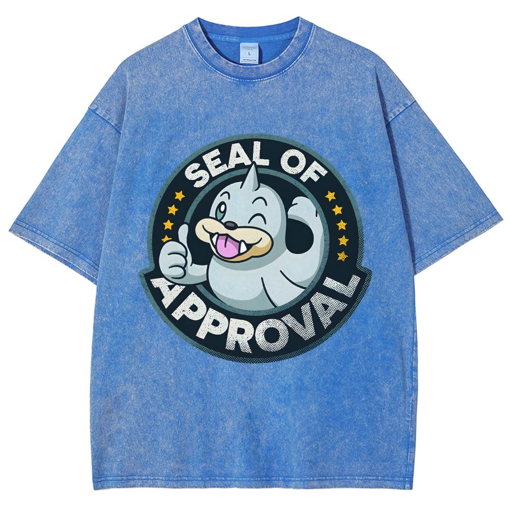 Seal of Approval Vintage Distressed T-shirt
