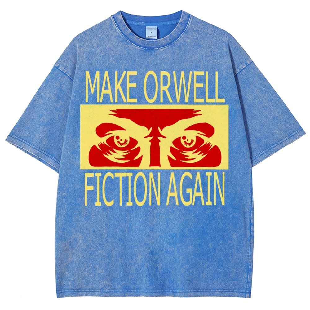Make Orwell fiction again Vintage Distressed T-shirt