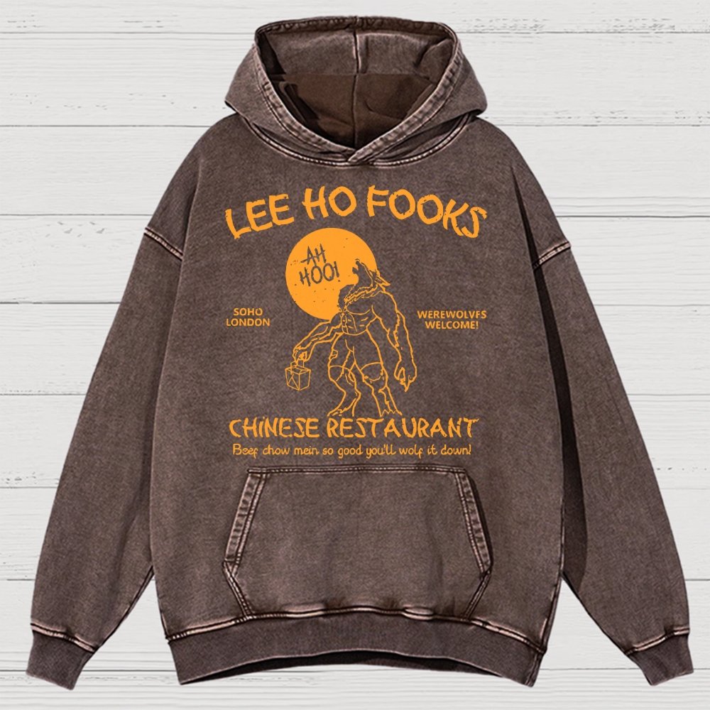Lee Ho Fooks Chinese Restaurant Vintage Distressed Hoodie