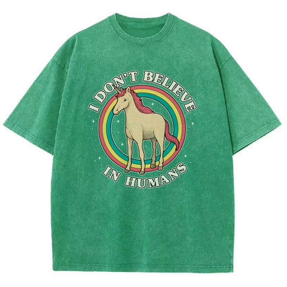 I Don't Believe In Humanity. Vintage Distressed T-shirt