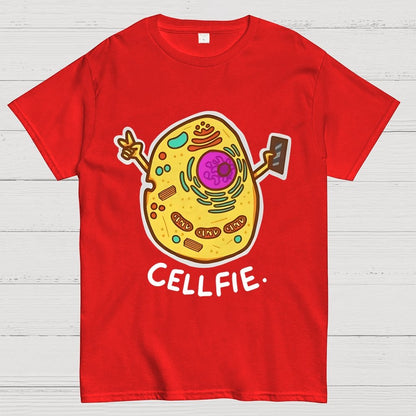 Biology pun Cell-Fie Unisex Geek T-Shirt