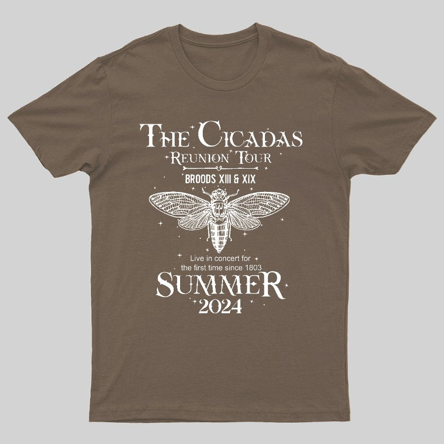 The Cicada Reunion U.S Tour 2024 Cicada Geeky T-Shirt