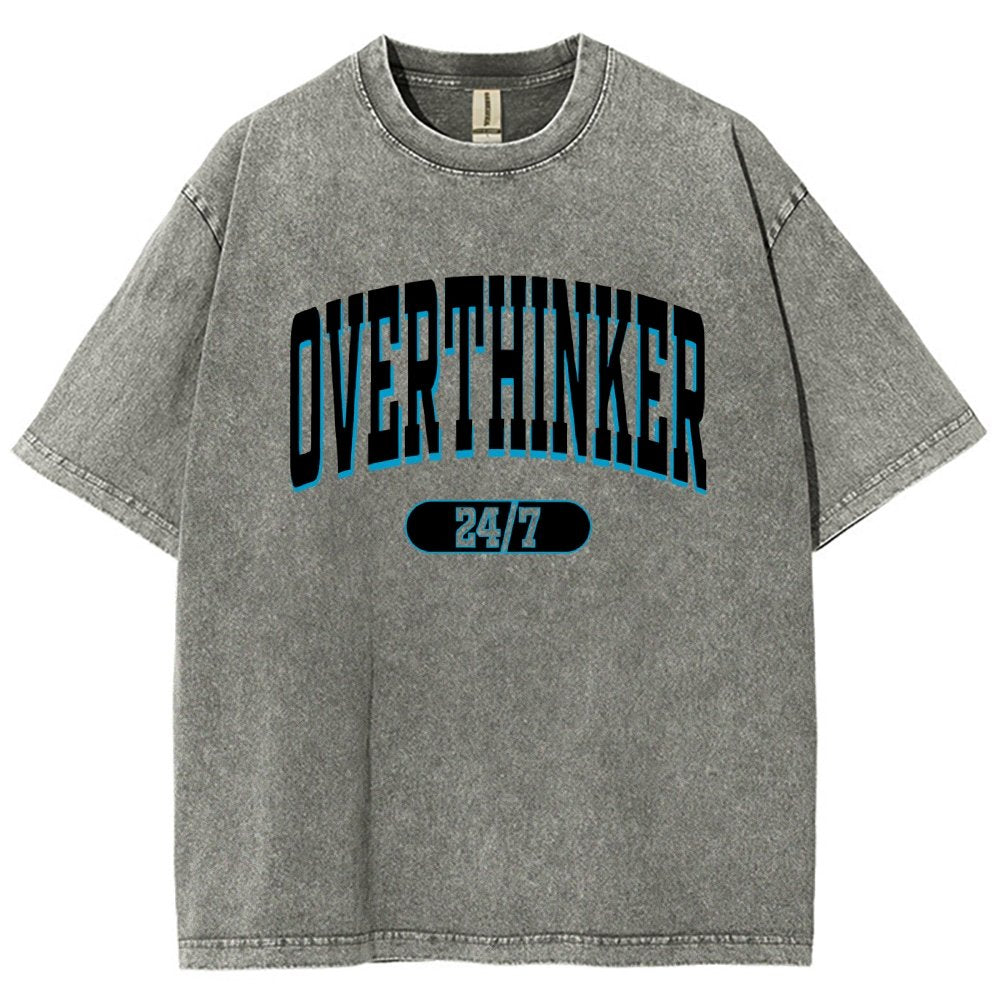 Overthinker All the time Vintage Distressed T-shirt
