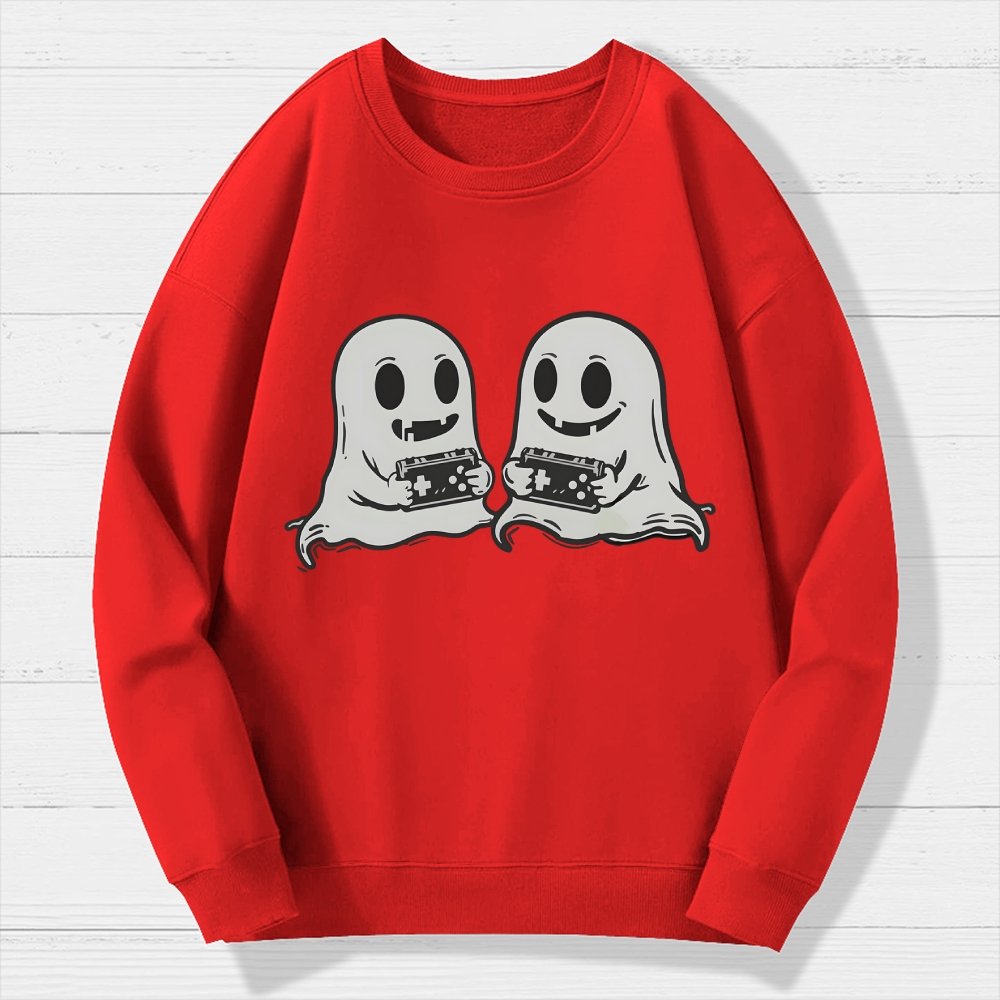 Video Game Ghosts Brothers Geek Cotton Sweatshirt