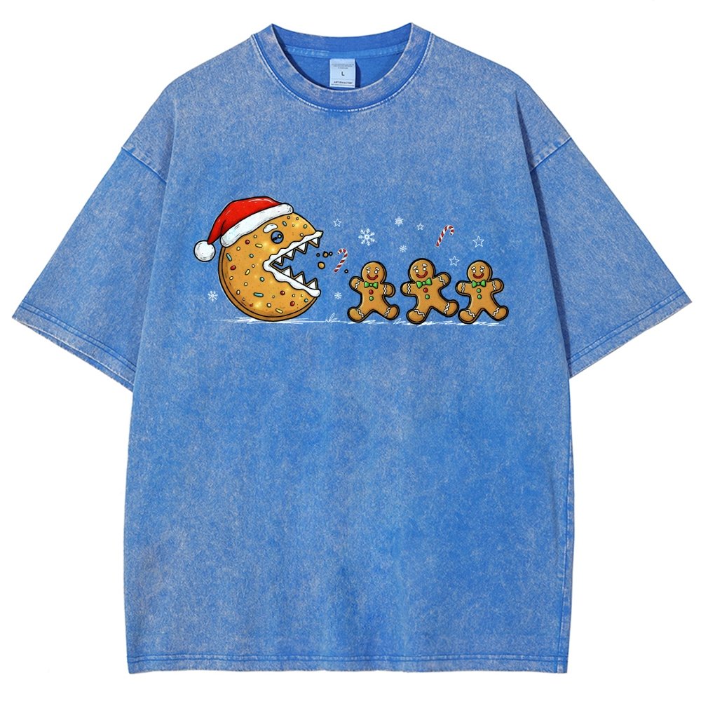 Christmas Cookie Vintage Distressed T-shirt
