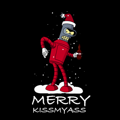 Merry Kissmyass Geek Cotton Sweatshirt