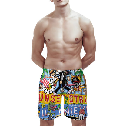 Vintage Graffiti Geek Shorts