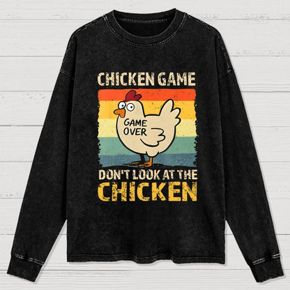 Chicken Game Washed Long Sleeve Tee