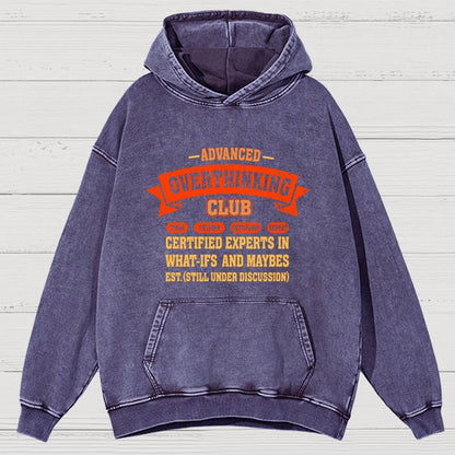 Overthinking Mode ON! Vintage Distressed Hoodie