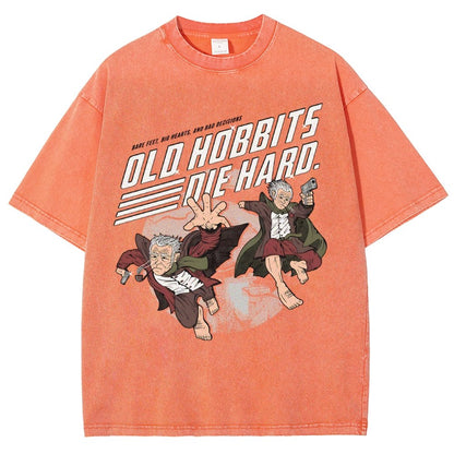 Old Adventurers Die Hard Vintage Distressed T-shirt