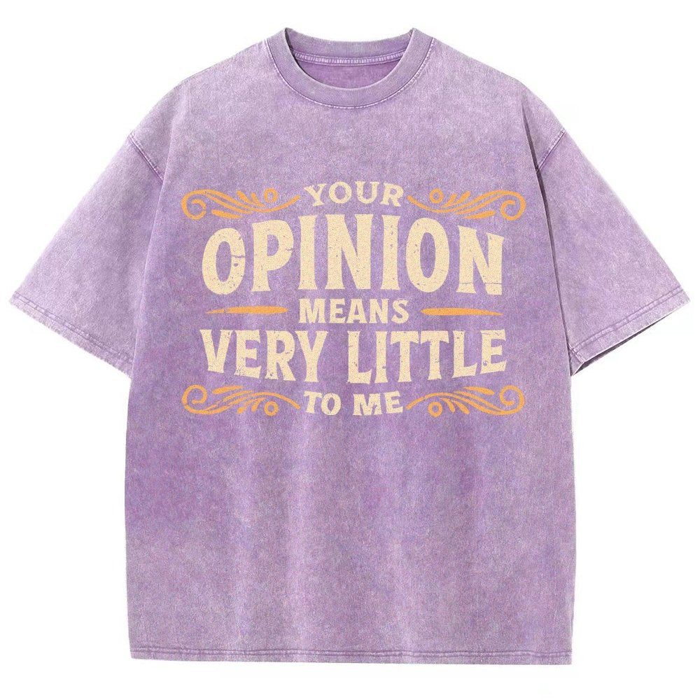 Your Opinion Means Very Little Vintage Distressed T-shirt