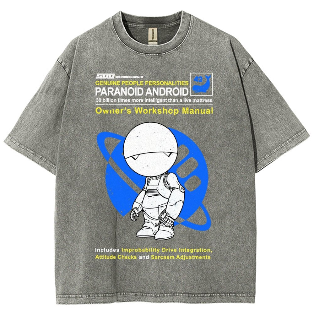 Mysterious Android Manual Vintage Distressed T-shirt