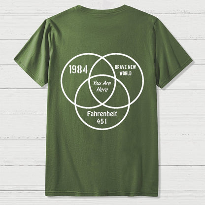 You Are Here Front And Back Printing Geek T-Shirt