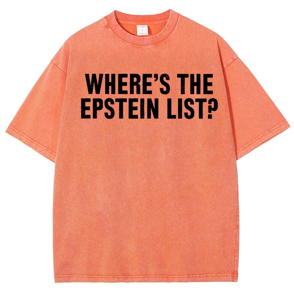Where’s the Epstein list Vintage Distressed T-shirt