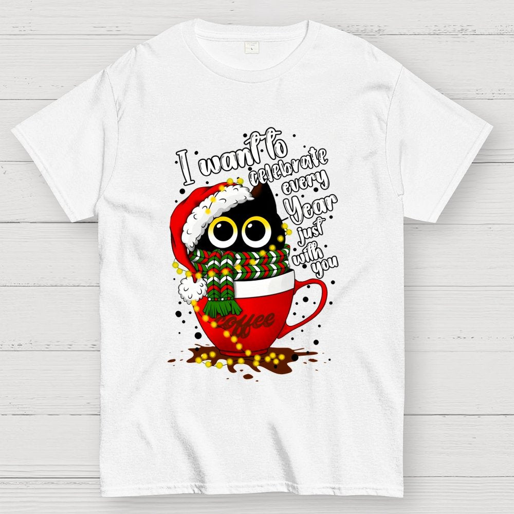Christmas Cat Geek T-Shirt