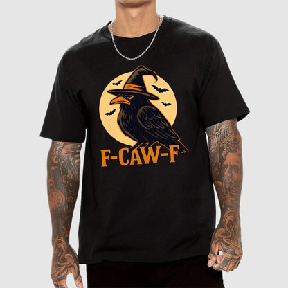 Funny F-Caw-F Halloween Raven Unisex Geek T-Shirt
