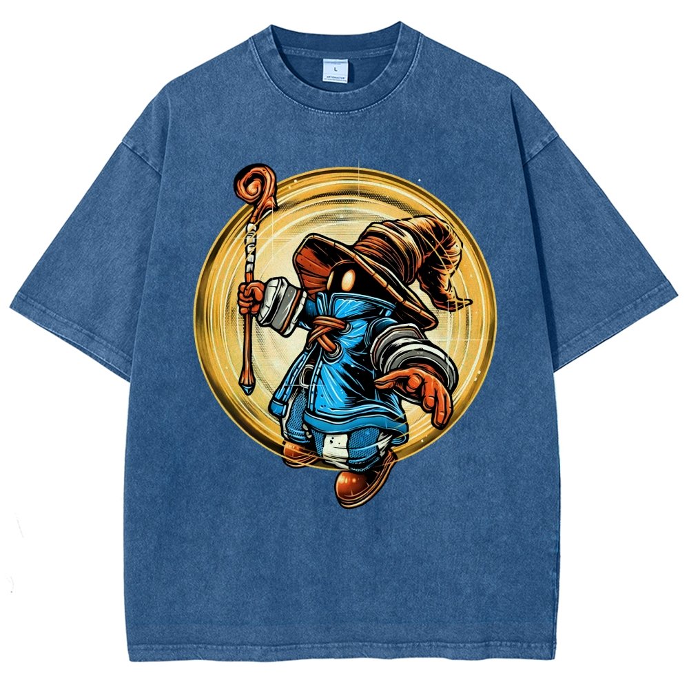 The Black Mage Vintage Distressed T-shirt