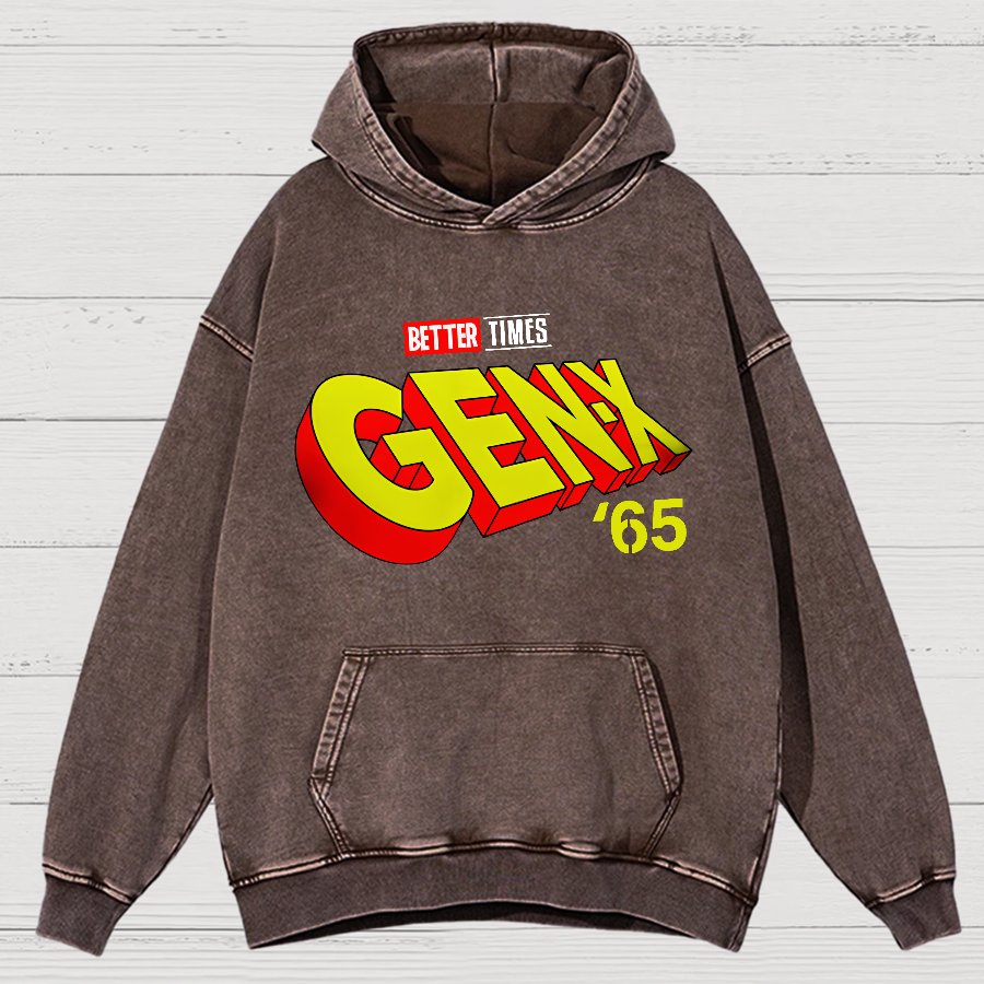 Gen-X ’65 Vintage Distressed Hoodie