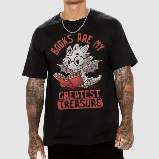 Books Are My Greatest Treasure Geek T-Shirt