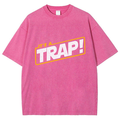It's A Trap Vintage Distressed T-shirt