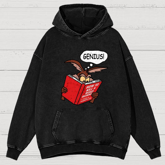 Genius Plan Vintage Distressed Hoodie