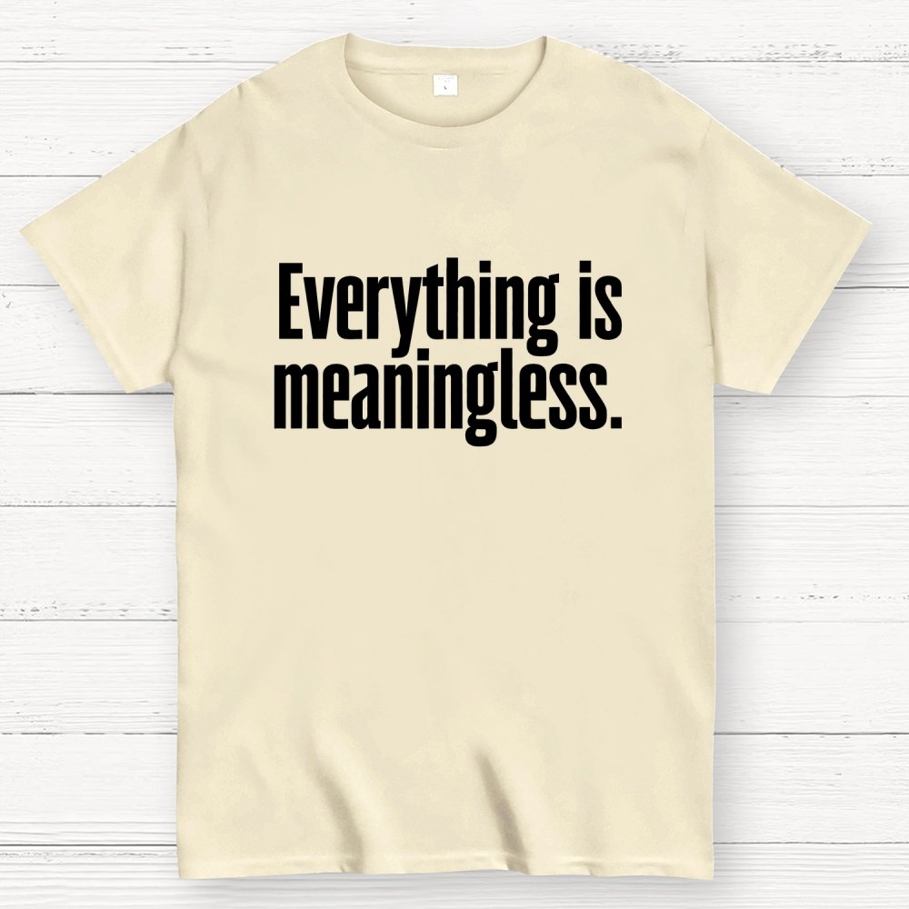 Everything is meaningless. Geek T-Shirt