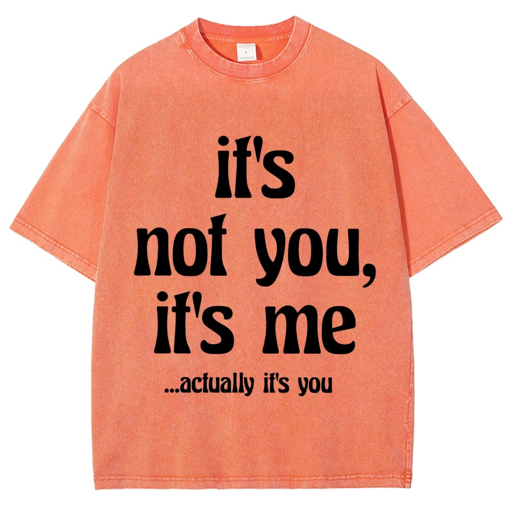 It's Not You It's Me Funny Slogan Relationships Saying Humorous Vintage Distressed T-shirt