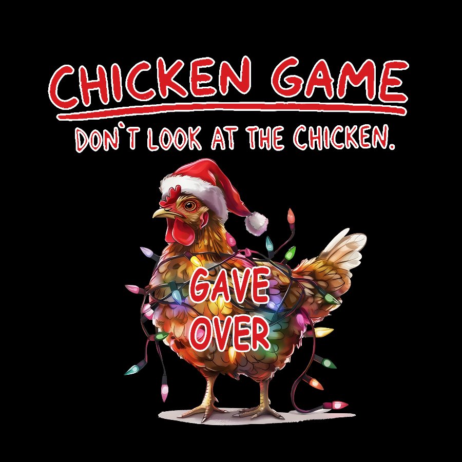 Funny Chicken Game Geek Christmas T-Shirt