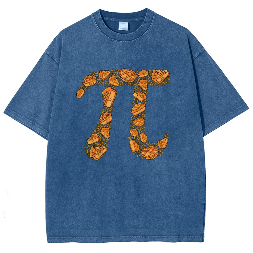 Doodle Pi Vintage Distressed T-shirt