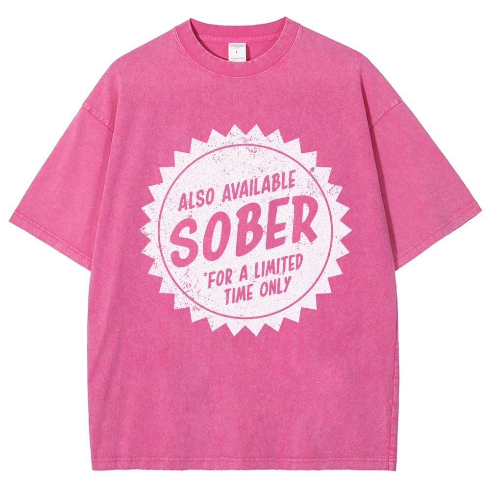 Also Available Sober Vintage Distressed T-shirt