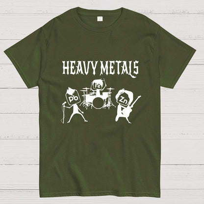Saying Heavy Metals Rocks Chemistry Geeky T-Shirt