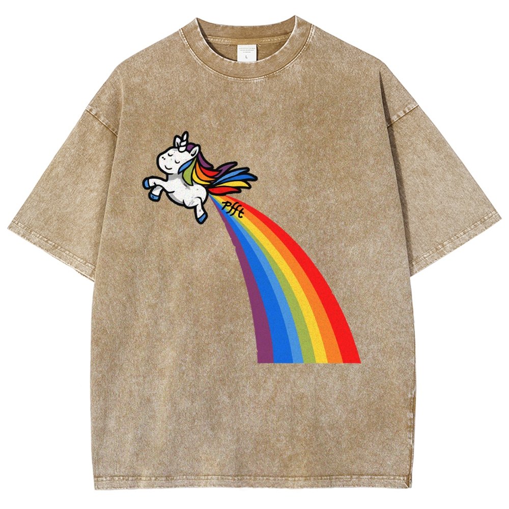 I Fart Rainbows Vintage Distressed T-shirt