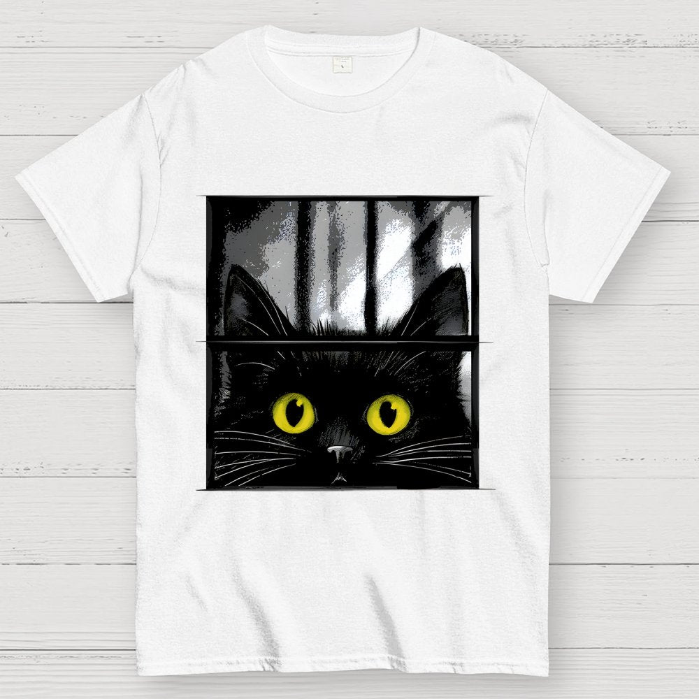 Creepy Cat Geek T-Shirt