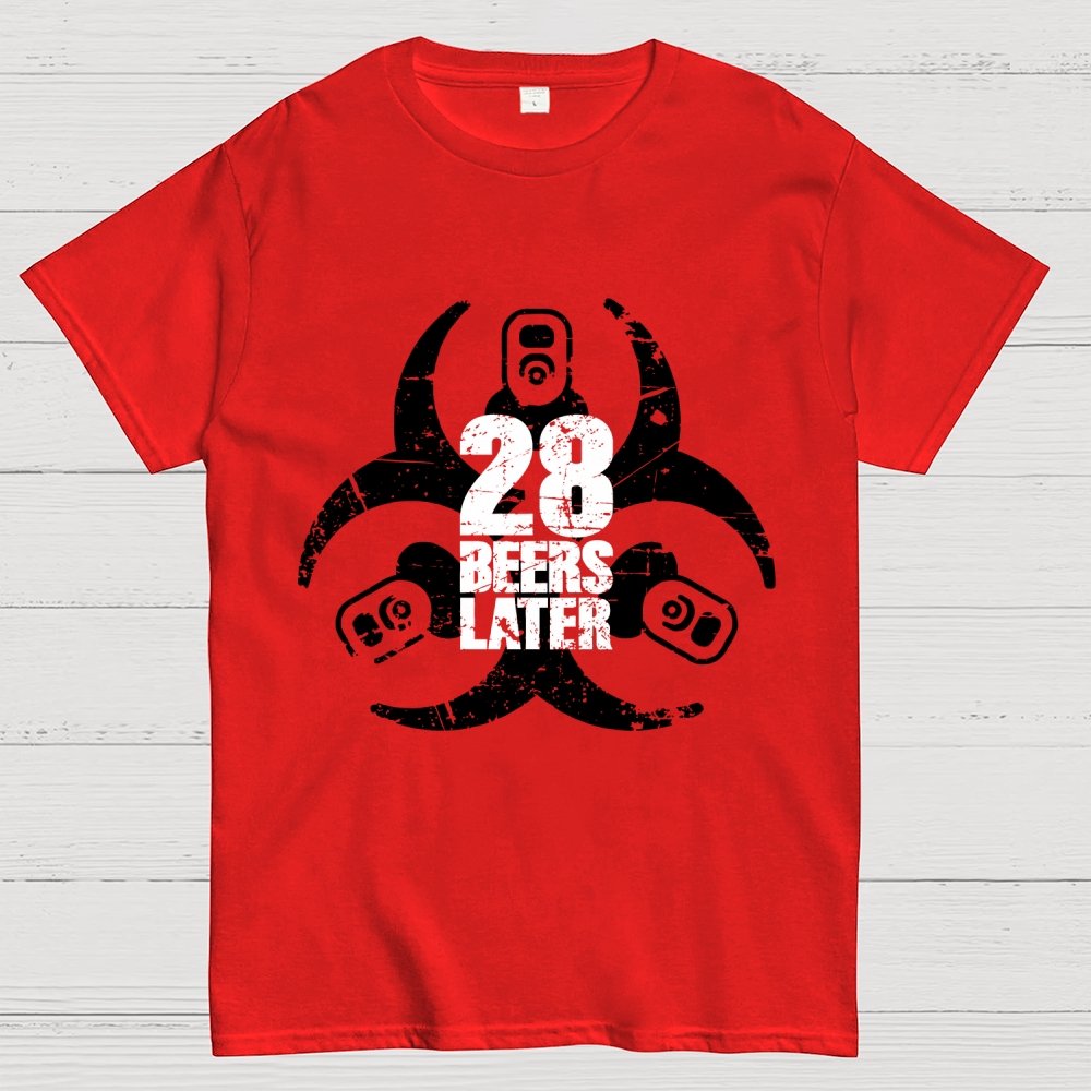 28 beers later Geek T-Shirt