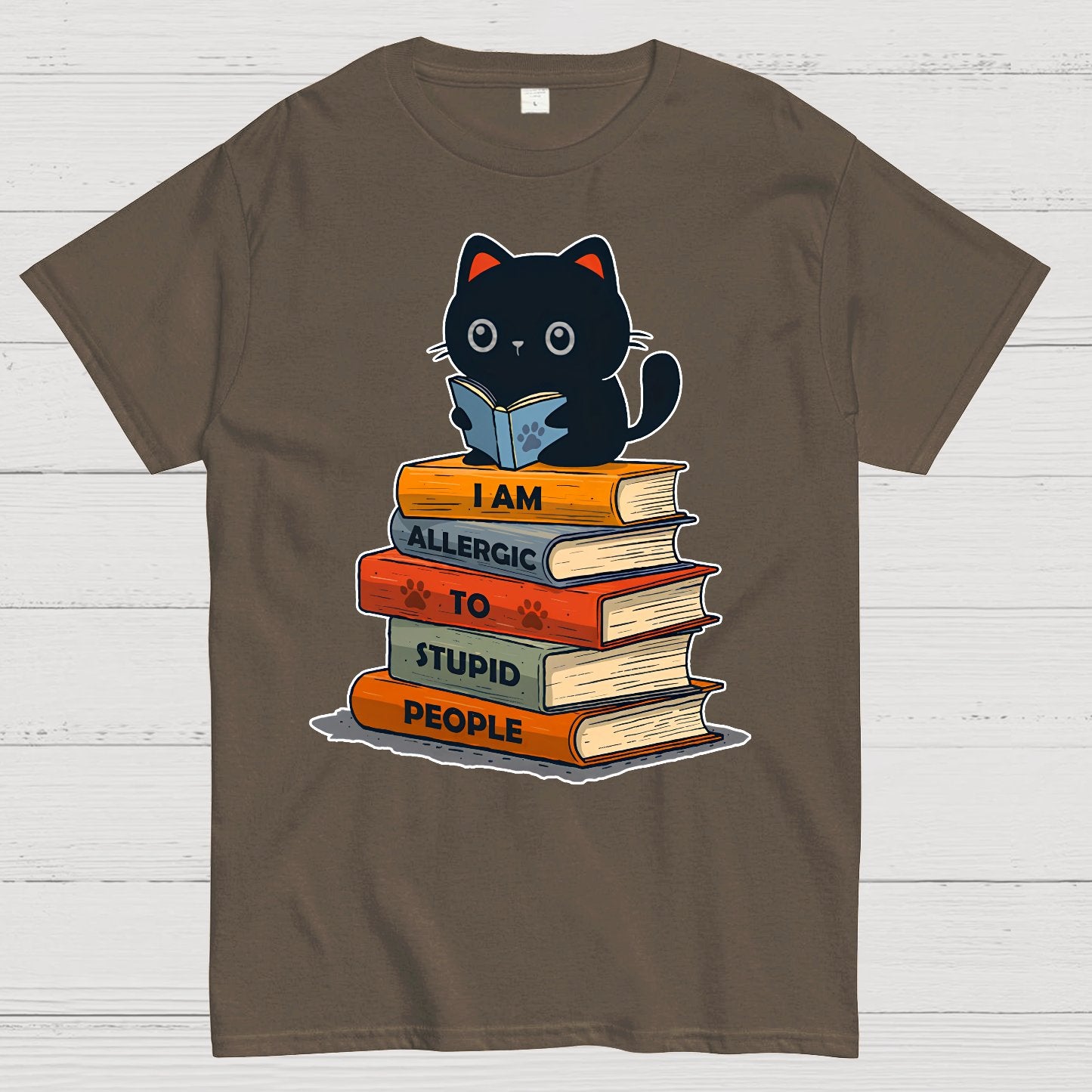 Allergic To Stupid People. Funny Geek T-Shirt