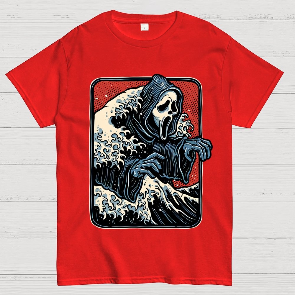 Ghost Wave Unisex Geek T-Shirt